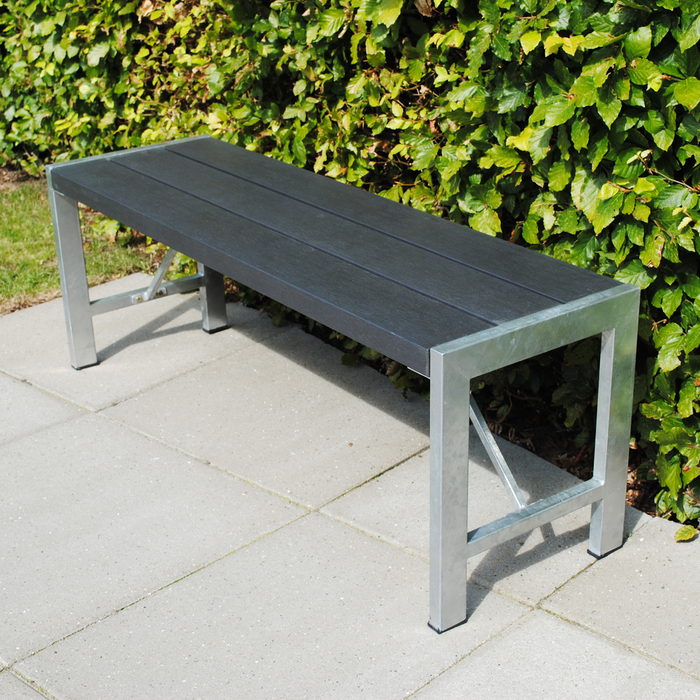 Bänk Nonwood/Stål Antracit 180 cm Hortus